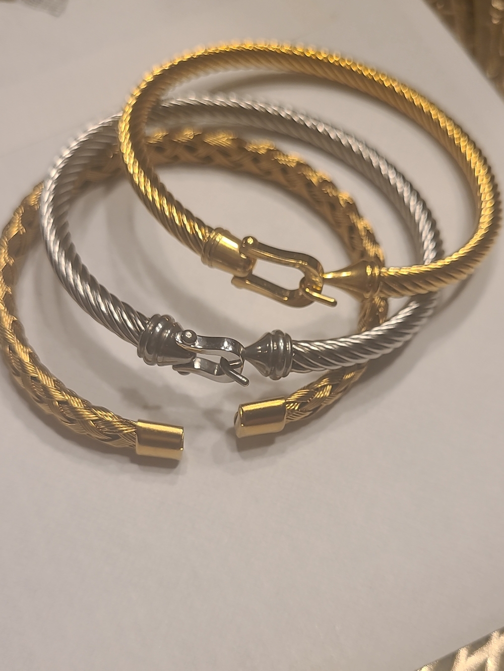 Bundle Of Three Bangle Bracelets